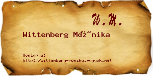 Wittenberg Mónika névjegykártya